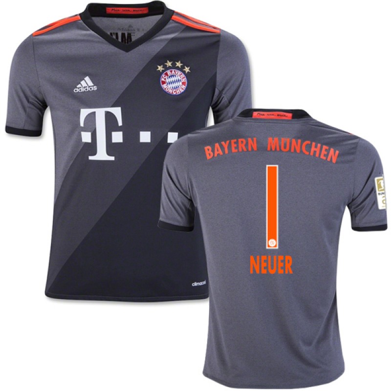 Manuel Neuer Replica Grey Away Jersey 