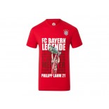 Men Bayern Munich Philipp Lahm Farewell T-Shirt - Red