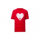 Women Bayern Munich Simple Heart T-Shirt - Red