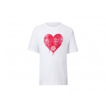 Women Bayern Munich Simple Heart T-Shirt - White