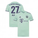 Bayern Munich 2018/19 Away #27 David Alaba Light Green Authentic Jersey Jersey
