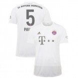 2019-20 Bayern Munich #5 Benjamin Pavard White Away Authenitc Jersey