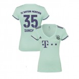 Women's Bayern Munich 2018/19 Away #35 Renato Sanches Light Green Authentic Jersey Jersey
