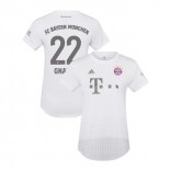 Women's Bayern Munich 2019-20 Away #22 Serge Gnabry White Replica Jersey