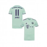 Youth Bayern Munich 2018/19 Away #11 James Rodriguez Light Green Replica Jersey