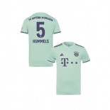 Youth Bayern Munich 2018/19 Away #5 Mats Hummels Light Green Replica Jersey