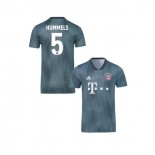Youth Bayern Munich 2018/19 Third #5 Mats Hummels Gray/Blue Authentic Jersey Jersey