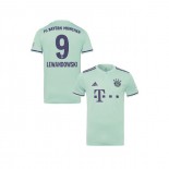 Youth Bayern Munich 2018/19 Away #9 Robert Lewandowski Light Green Replica Jersey