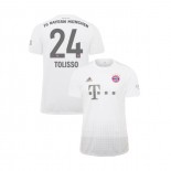KID'S Bayern Munich 2019-20 Away #24 Corentin Tolisso White Replica Jersey