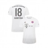 KID'S Bayern Munich 2019-20 Away #18 Leon Goretzka White Authenitc Jersey
