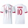 Men - Arjen Robben #10 Bayern Munich 2017/18 White Third Champions League Replica Shirt