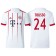 Men - Corentin Tolisso #24 Bayern Munich 2017/18 White Third Champions League Replica Shirt