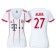 Women - David Alaba #27 Bayern Munich 2017/18 White Champions League Third Replica Shirt