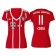 Douglas Costa #11 Bayern Munich White Stripes Red 2017-18 Home Authentic Jersey - Women