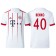 Men - Fabian Benko #40 Bayern Munich 2017/18 White Third Champions League Replica Shirt