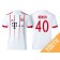 Youth - Fabian Benko #40 Bayern Munich 2017/18 White Champions League Third Replica Shirt