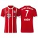Franck Ribery #7 Bayern Munich White Stripes Red 2017-18 Home Replica Jersey
