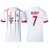 Men - Franck Ribery #7 Bayern Munich 2017/18 White Third Champions League Replica Shirt