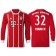 Joshua Kimmich #32 Bayern Munich White Stripes Red 2017-18 Home Authentic Long Jersey