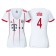 Women - Niklas Sule #4 Bayern Munich 2017/18 White Champions League Third Replica Shirt