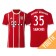 Renato Sanches #35 Bayern Munich White Stripes Red 2017-18 Home Replica Jersey - Youth
