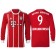 Robert Lewandowski #9 Bayern Munich White Stripes Red 2017-18 Home Authentic Long Jersey