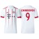 Men - Robert Lewandowski #9 Bayern Munich 2017/18 White Third Champions League Replica Shirt