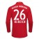 2016-2017 Bayern Munich Sven Ulreich #26 Home Soccer Jersey -  BUNDESLIGA Football Long Shirt 16/17 Online Sale Size XS|S|M|L|XL