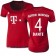 15/16 Germany FC Bayern Munchen Shirt - #4 Women's Dante Replica Red Home Soccer Jersey - Football Shirt Online Sale Size XS|S|M|L|XL