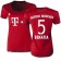 15/16 Germany FC Bayern Munchen Shirt - #5 Women's Mehdi Benatia Authentic Red Home Soccer Jersey - Football Shirt Online Sale Size XS|S|M|L|XL