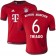 15/16 Germany FC Bayern Munchen Shirt - #6 Youth Thiago Alcantara Authentic Red Home Soccer Jersey - Football Shirt Online Sale Size XS|S|M|L|XL