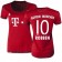 15/16 Germany FC Bayern Munchen Shirt - #10 Women's Arjen Robben Authentic Red Home Soccer Jersey - Football Shirt Online Sale Size XS|S|M|L|XL