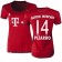 15/16 Germany FC Bayern Munchen Shirt - #14 Women's Claudio Pizarro Authentic Red Home Soccer Jersey - Football Shirt Online Sale Size XS|S|M|L|XL