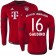 15/16 Germany FC Bayern Munchen Shirt - #16 Gianluca Gaudino Authentic Red Home Soccer Jersey - Football Shirt Online Sale Size XS|S|M|L|XL