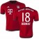 15/16 Germany FC Bayern Munchen Shirt - #18 Juan Bernat Replica Red Home Soccer Jersey - Football Shirt Online Sale Size XS|S|M|L|XL
