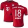 15/16 Germany FC Bayern Munchen Shirt - #18 Youth Juan Bernat Authentic Red Home Soccer Jersey - Football Shirt Online Sale Size XS|S|M|L|XL