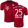 15/16 Germany FC Bayern Munchen Shirt - #25 Thomas Muller Authentic Red Home Soccer Jersey - Football Shirt Online Sale Size XS|S|M|L|XL