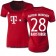 15/16 Germany FC Bayern Munchen Shirt - #28 Women's Holger Badstuber Replica Red Home Soccer Jersey - Football Shirt Online Sale Size XS|S|M|L|XL