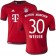 15/16 Germany FC Bayern Munchen Shirt - #30 Youth Mitchell Weiser Replica Red Home Soccer Jersey - Football Shirt Online Sale Size XS|S|M|L|XL