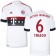 15/16 Germany FC Bayern Munchen Shirt - #6 Youth Thiago Alcantara Replica White Away Soccer Jersey - Football Shirt Online Sale Size XS|S|M|L|XL