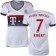 15/16 Germany FC Bayern Munchen Shirt - #7 Women's Franck Ribery Authentic White Away Soccer Jersey - Football Shirt Online Sale Size XS|S|M|L|XL
