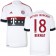 15/16 Germany FC Bayern Munchen Shirt - #18 Youth Juan Bernat Authentic White Away Soccer Jersey - Football Shirt Online Sale Size XS|S|M|L|XL