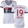 15/16 Germany FC Bayern Munchen Shirt - #19 Women's Mario Gotze Authentic White Away Soccer Jersey - Football Shirt Online Sale Size XS|S|M|L|XL