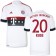15/16 Germany FC Bayern Munchen Shirt - #20 Youth Sebastian Rode Replica White Away Soccer Jersey - Football Shirt Online Sale Size XS|S|M|L|XL
