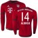 15/16 Germany FC Bayern Munchen Shirt - #14 Xabi Alonso Authentic Red Home Soccer Jersey - Football Shirt Online Sale Size XS|S|M|L|XL