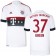15/16 Germany FC Bayern Munchen Shirt - #37 Julian Green Authentic White Away Soccer Jersey - Football Shirt Online Sale Size XS|S|M|L|XL
