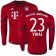 15/16 Germany FC Bayern Munchen Shirt - #23 Arturo Vidal Authentic Red Home Soccer Jersey - Football Shirt Online Sale Size XS|S|M|L|XL