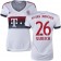 15/16 Germany FC Bayern Munchen Shirt - #26 Women's Sven Ulreich Authentic White Away Soccer Jersey - Football Shirt Online Sale Size XS|S|M|L|XL