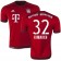15/16 Germany FC Bayern Munchen Shirt - #32 Joshua Kimmich Replica Red Home Soccer Jersey - Football Shirt Online Sale Size XS|S|M|L|XL