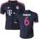 15/16 Germany FC Bayern Munchen Shirt - #6 Youth Thiago Alcantara Replica Navy Third Soccer Jersey - Football Shirt Online Sale Size XS|S|M|L|XL